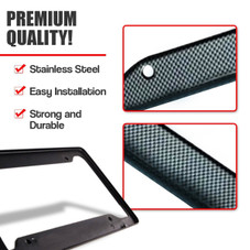 Zone Tech Carbon Fiber Plastic License Plate Frame (2-Pack) product image