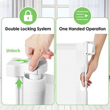 90" Extra Wide Retractable Baby Gate product image