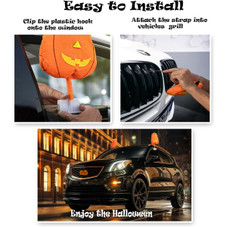 Halloween Pumpkin Car Decoration Kit  product image