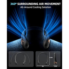 Portable Neck Fan with LED Display product image