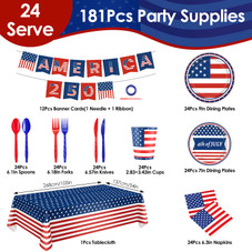 4th of July Party Supplies (181 Pieces) product image
