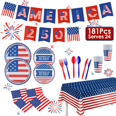 4th of July Party Supplies (181 Pieces) product image