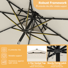 Solar LED Patio Umbrella product image