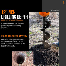 SuperHandy Electric Earth Auger and Drill Bit product image