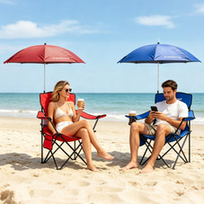 Portable Camping Chair with Sun Umbrella product image