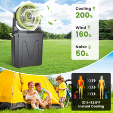 5-in-1 Portable Misting Fan product image