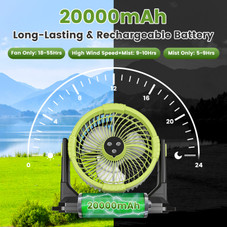 5-in-1 Portable Misting Fan product image