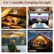 2-in-1 Camping Fan with Light  product image