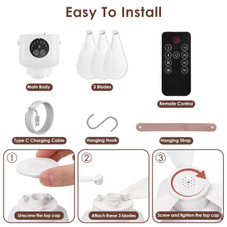 2-in-1 Camping Fan with Light  product image