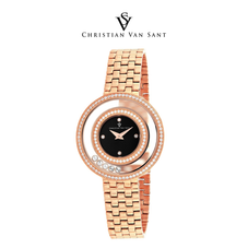 Christian Van Sant Women's Gracieuse Black Dial Watch product image