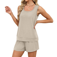 Women's Summer Casual Sleeveless Two Piece Outfit product image