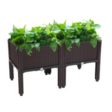 Square Plastic Planting Boxes (Set of 2) product image