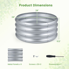Round Galvanized Raised Garden Bed (1- or 2-Pack) product image