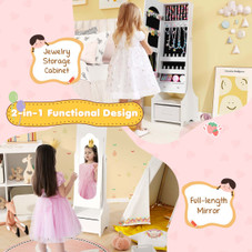 Princess Makeup Dressing Table and Chair Kids Vanity Set product image