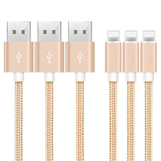 10-Foot Braided MFi Lightning Cables for Apple® Devices (3-Pack) product image
