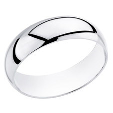 Men's Platinum Comfort Fit 6mm Wedding Band Ring product image