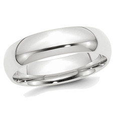 Men's Platinum Comfort Fit 6mm Wedding Band Ring product image