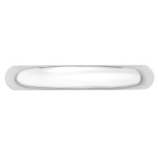 Unisex 14K White Gold 4mm Comfort Fit Wedding Band Ring product image