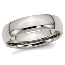 Men's Chisel Titanium 6mm Polished Wedding Band Ring product image