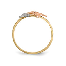 Ladies 14K Yellow and Pink Two-Tone Polished Butterfly Ring product image