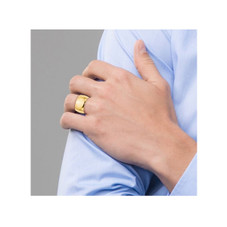 Men's 14K Yellow Gold 12mm Polished Wedding Band Ring product image