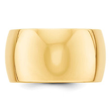 Men's 14K Yellow Gold 12mm Polished Wedding Band Ring product image