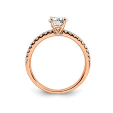 1/2 Carat Lab Grown Diamond Engagement Ring in 14K Rose Pink Gold product image