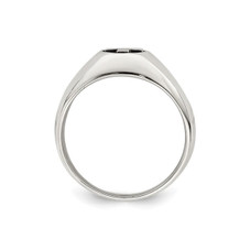Men's Sterling Silver Antiqued Cross Ring product image