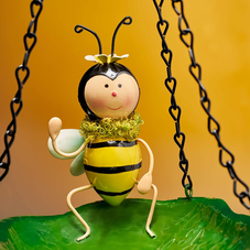 Hanging Bird Feeder Bird Bath with Cute Bee Design product image