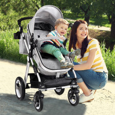 Folding Infant Baby Stroller with Adjustable Canopy product image