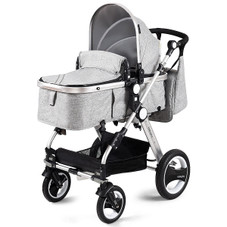 Folding Infant Baby Stroller with Adjustable Canopy product image