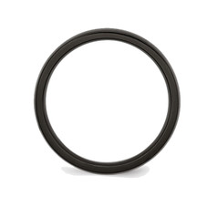 4mm Unisex Black Plated Stainless Steel Plated Wedding Band Ring product image