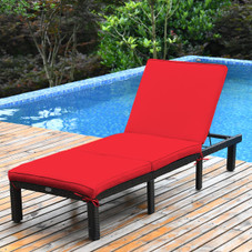 Outdoor Rattan Chaise Lounge (1- or 2-Pack) product image