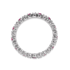  0.30 Carat (ctw) Lab-Created Ruby Ring in Sterling Silver product image
