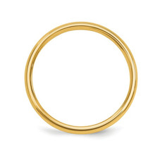 Ladies 14K Yellow Gold 1.50mm Stackable Milgrain Wedding Band Ring product image