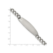 8.75" Men's ID Bracelet in Stainless Steel product image