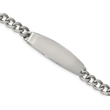 8.75" Men's ID Bracelet in Stainless Steel product image
