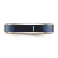 5mm Blue IP-Plated Stainless Steel  Ring Band product image