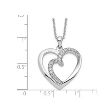 Soulmate Heart Pendant Necklace in Sterling Silver with Chain product image