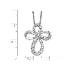 Endless Hope Cross Pendant Necklace in Sterling Silver with Chain product image