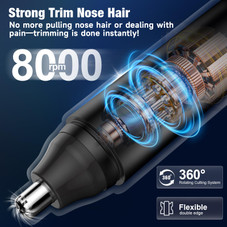 2 In 1 Rechargeable Nose Hair Trimmer product image