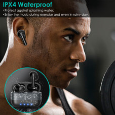 iNova™ True Wireless Sports Earbud Headphones with Charging Case product image