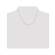 18" 14K Yellow Gold Cable Rope Chain (0.5mm) product image