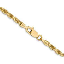 22" 14K Yellow Gold Diamond-Cut Rope Chain Necklace (3.00 mm) product image