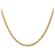 22" 14K Yellow Gold Diamond-Cut Rope Chain Necklace (3.00 mm) product image