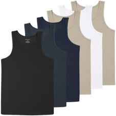 Men's Micro Waffle Knit Heavyweight Tank Top (6-Pack) product image