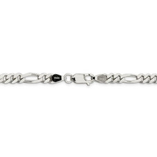 22" Sterling Silver Figaro Chain Necklace (4.50mm) product image