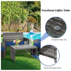 Patio Rattan Furniture Set (8 Pieces) product image