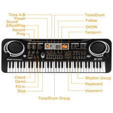 61-Key Digital Keyboard Electric Piano with Microphone product image