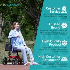 Elenker Steerable Deluxe Medical Knee Scooter product image